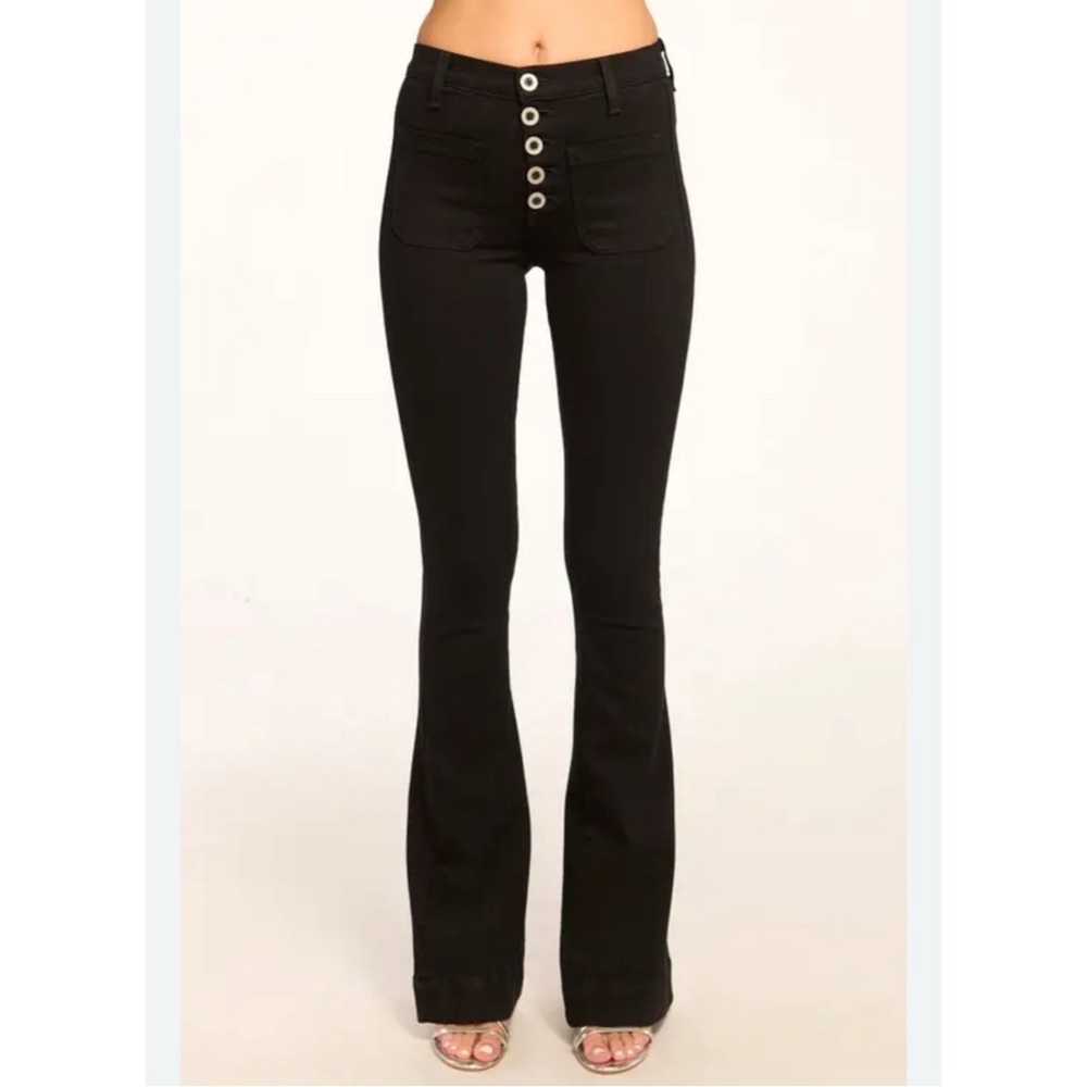Ramy Brook Cindy Black High Rise Women’s Flare Jeans